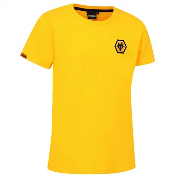 Wolves Fanshop | Essentials T-Shirt – Gold – Junior Wolves Merchandise Collection